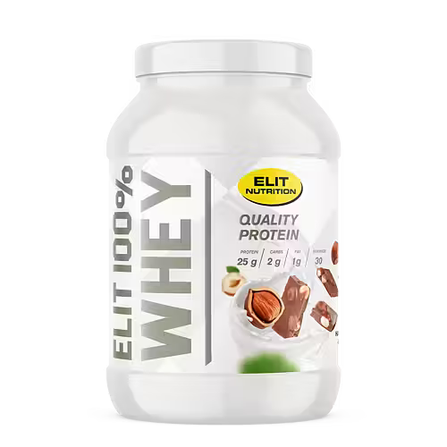 ELIT 100% Whey Protein - Hasselnöt & Nougat, 900g