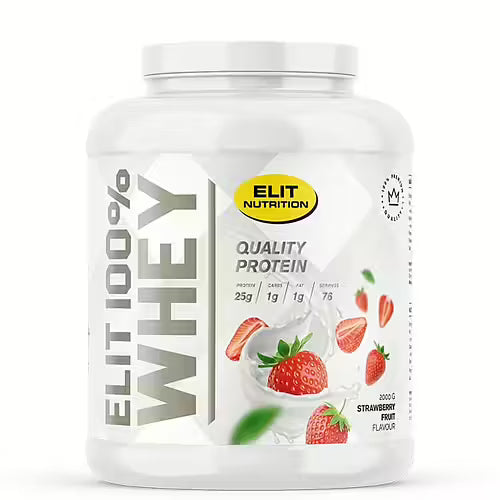 ELIT 100% Whey Protein - Jordgubb, 2000g